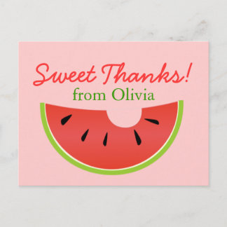 Cartão Postal Cartão-postal de Obrigados dotados de Watermelon B