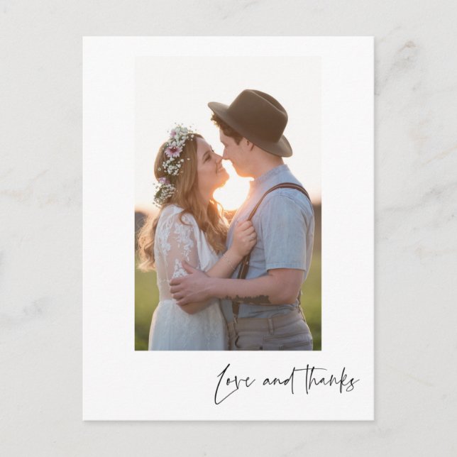 Cartão Postal Cartão-postal de Obrigados e amor (Frente)