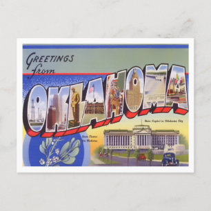 Cartão Postal Cartão-postal de Oklahoma Big Letters