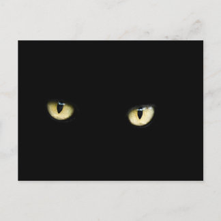 Cartão Postal Cartão-postal de Olhos Pretos do Halloween