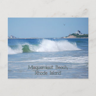 Cartão Postal Cartão-postal de Onda Oceânica quebrado