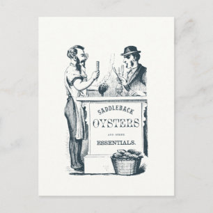 Cartão Postal Cartão-postal de ostras de selim