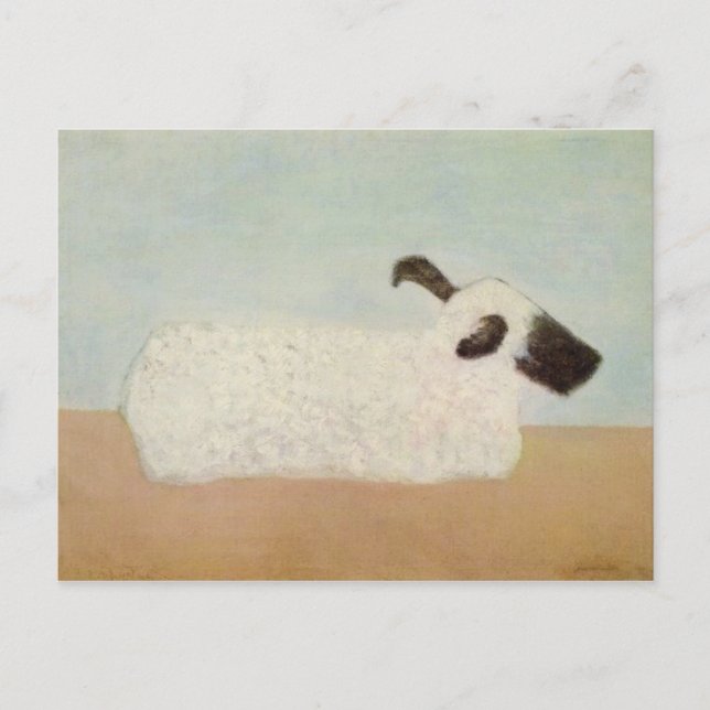 Cartão Postal Cartão-postal de ovino (por Milton Avery) (Frente)