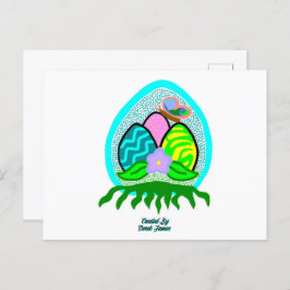 Cartão Postal Cartão-postal de Ovos de Páscoa delicioso