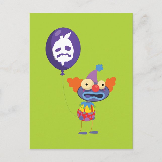 Cartão Postal Cartão-postal de Palhaço Poptropica Zomberry (Frente)