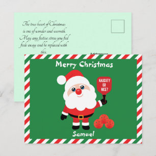 Cartão Postal Cartão-postal de Papais noeis 🎅 Picleball