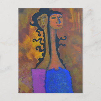 Cartão Postal Cartão-postal de par