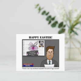 Cartão Postal Cartão-postal de Páscoa de golpe de galinha