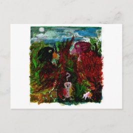 Cartão Postal Cartão-postal de passarinho confuso