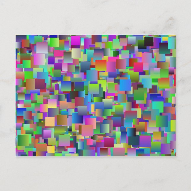 Cartão Postal Cartão-postal de patches (Frente)