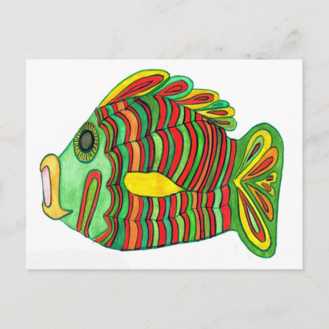 Cartão Postal Cartão-postal de peixe Bulti do Nilo Antigo (Frente)