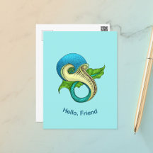 Cartão-postal de peixe ímpar