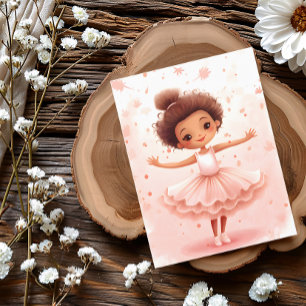 Cartão Postal Cartão-postal de pequena Ballerina encantadora