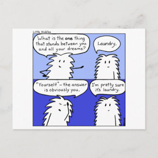 Cartão Postal Cartão-postal de Pequenos Nídles para Lavagem