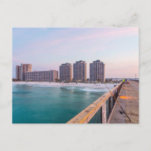 Cartão Postal Cartão-postal de pesca de Navarre Beach, Flórida,