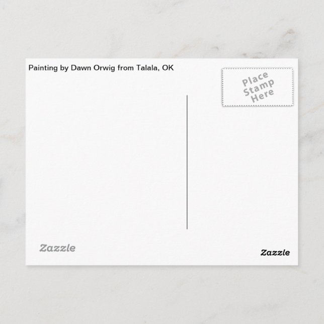 Cartão Postal Cartão-postal de Pica-Pau de Cabeça Vermelha Talal (Verso)