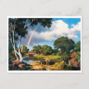 Cartão Postal Cartão-postal de pintura clássico