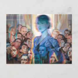 Cartão Postal Cartão-postal de pintura de ansiedade