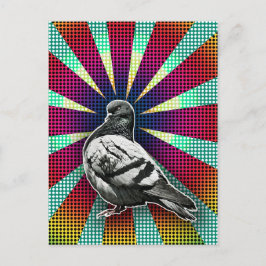 Cartão Postal Cartão-postal de Pombo Raiva