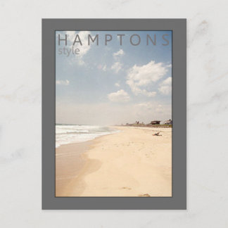 Cartão Postal Cartão-postal de praia do estilo Hamptons