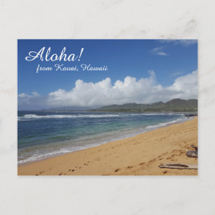 Cartão Postal Cartão-postal de praia havaiana