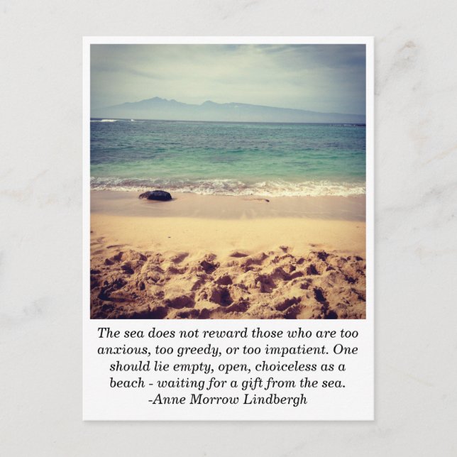 Cartão Postal Cartão-postal de praia havaiana (Frente)