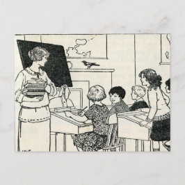 Cartão Postal Cartão-postal de Professora do Colégio Elementar V