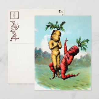 Cartão Postal Cartão-postal de Proposta de Cenoura Vitoriana