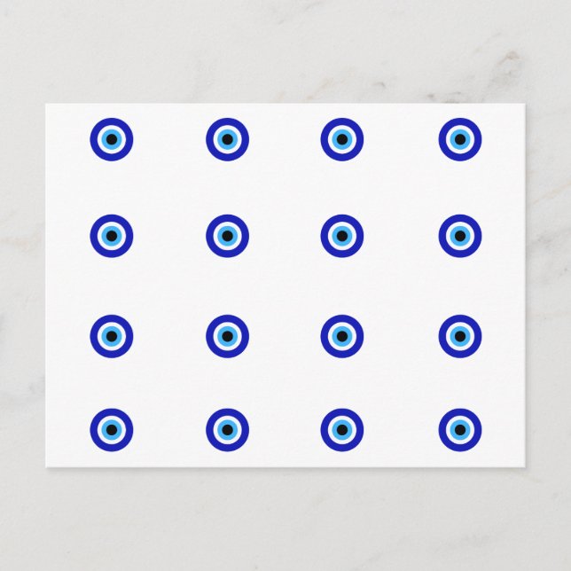 Cartão Postal Cartão-postal de Proteção de Olhos de Mau Mini Naz (Frente)