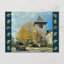 Cartão Postal Cartão-postal de queda de entrega de pumpkin