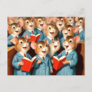 Cartão Postal Cartão-postal de ratos corais da Igreja Cura