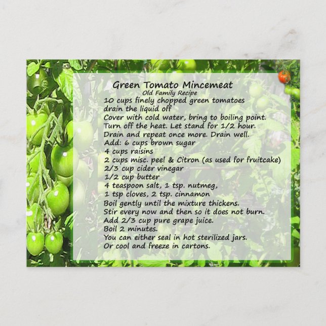 Cartão Postal Cartão-postal de recebimento de carne caseira (Frente)