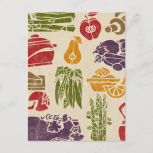 Cartão Postal Cartão-postal de recebimento de celebração de comi