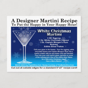 Cartão Postal Cartão-postal de recebimento de Martini de Natal B