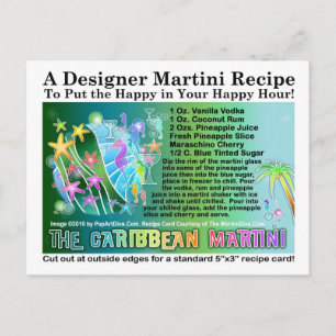 Cartão Postal Cartão-postal de recebimento de Martini tropical d