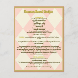 Cartão Postal Cartão-postal de recebimento de pão de banana