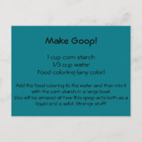 Cartão-postal de recebimento goop