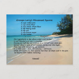 Cartão Postal Cartão-postal de Receita Mincemeat Squares