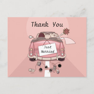 Cartão Postal Cartão-postal de Recem casados Obrigado