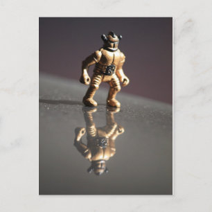 Cartão Postal Cartão-postal de Reflexão de alienígena