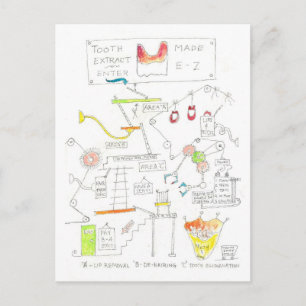 Cartão Postal Cartão-postal de remoção de dentes