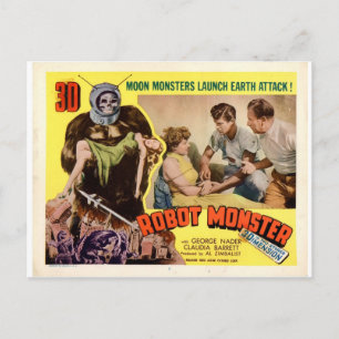 CARTÃO POSTAL CARTÃO-POSTAL DE ROBÔ MONSTRO
