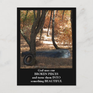 Cartão Postal Cartão-postal de Rowboat de peças quebradas