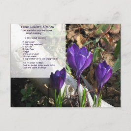 Cartão Postal Cartão-postal de salada de 1956