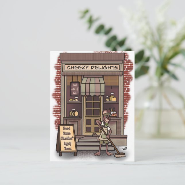 Cartão Postal Cartão-postal de saudação Cheddar (Em pé/Frente)
