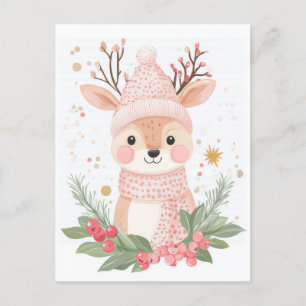 Cartão Postal Cartão-postal de saudação de Natal, festivo e boni