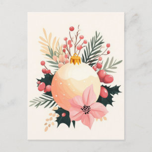 Cartão Postal Cartão-postal de saudação de Natal, festivo e boni