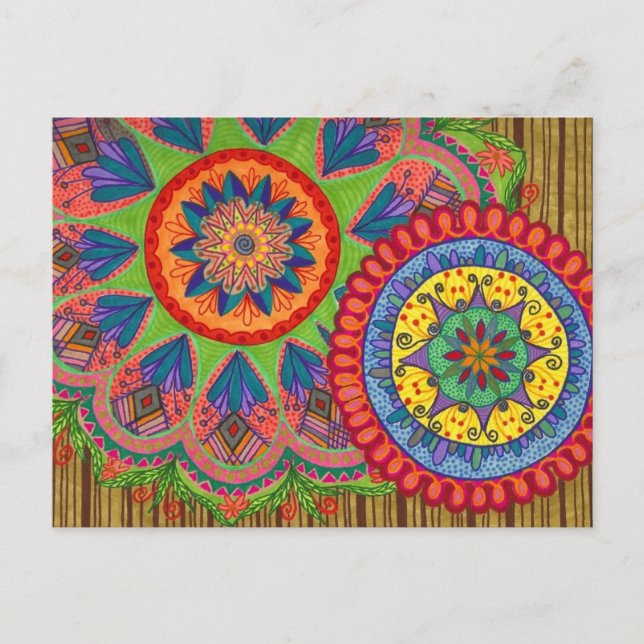 Cartão Postal Cartão-postal de saudações alegres (Frente)