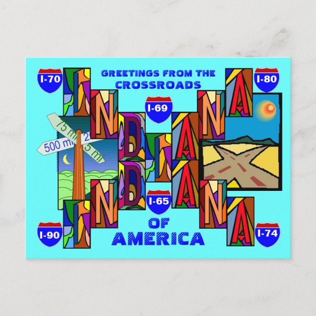 CARTÃO POSTAL CARTÃO-POSTAL DE SAUDAÇÕES DE LETRA GRANDE MODERNA (Frente)