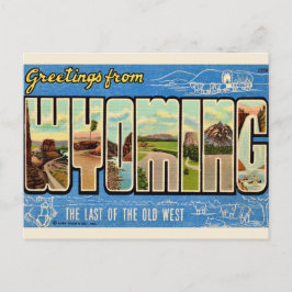 Cartão Postal Cartão-postal de Saudações de Wyoming